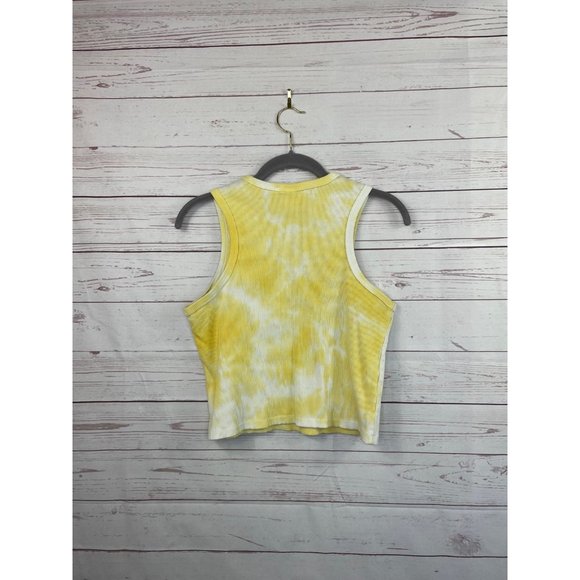Grateful Dead Tie Dye Crop Tank Top Yellow Size XXL - Picture 4 of 4